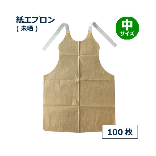 紙エプロン 未晒 100枚