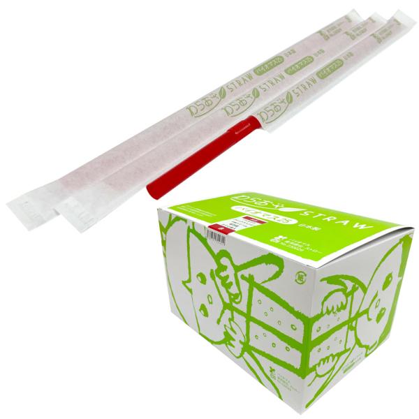 商品コード：2210821１本あたり2.14円■石油資源とCO2排出削減のため、原材料の一部に植物由来の樹脂を25％使用した環境に配慮したストローです。■定番サイズの「口径6×長さ210mm」で飲みやすい曲がるタイプのストローです。■1本ず...