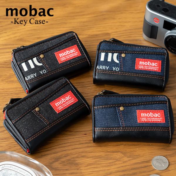 mobac キーケース メンズ 小銭入れ 小銭入れ一体型 デニム L字ファスナー ジッパー 人気 おしゃれ ギフト プレゼント