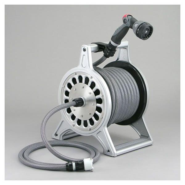 ブロッサリール 20m シルバー 三洋化成 散水ホースリール Blossa DR4