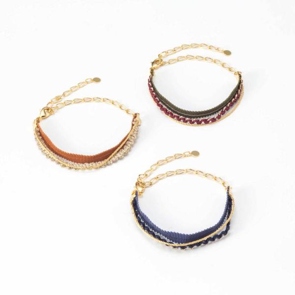 適応サイズ/（手首回り）14-19ｃｍ材質/本体：ポリエステル、金具：真鍮、糸：ポリエステル85％、アクリル15％（縫い糸に有機導電性繊維を使用）生産国/日本