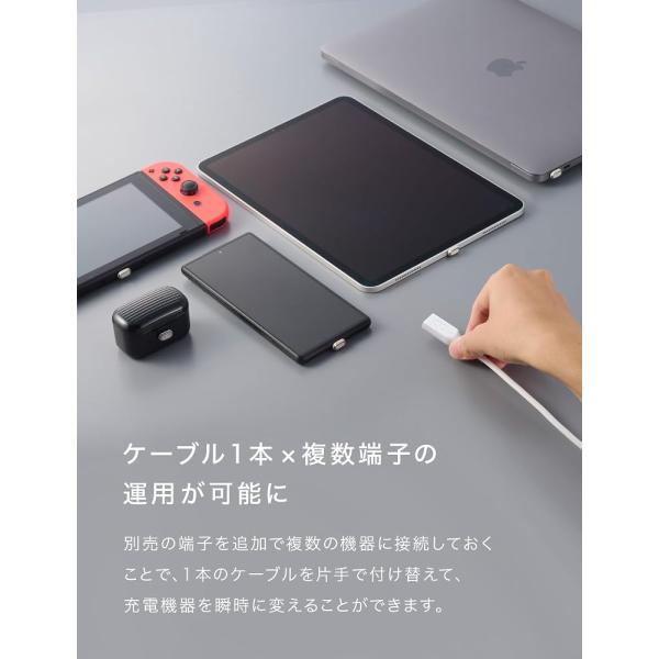 CIO �}�O�l�b�g�V���R���P�[�u�� USB-C 100W CIO-SLMG-CC1 ���΂ŒE�� IPX5�h���i1m, �z���C�g, �X�g���[�g�j ���i�摜3