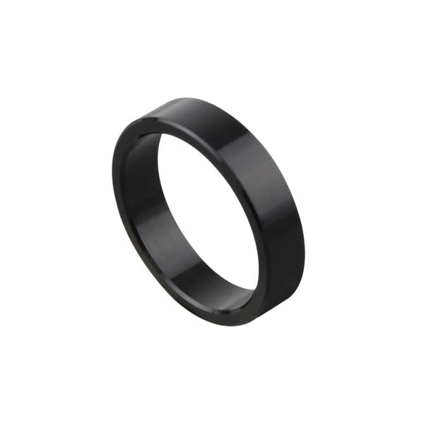 POSH Faith（ポッシュ フェイス）バーエンドリングスペーサー 厚さ5mm 内径18.5mm 外径22mm (1個入り)｜ブラック｜031279-T5