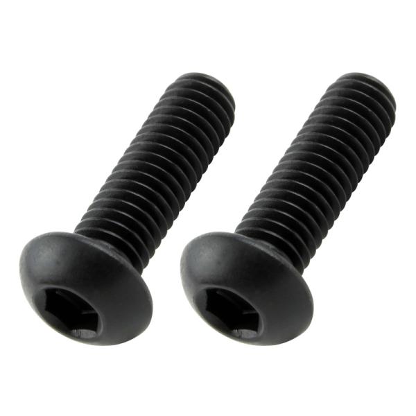 POSH Faith（ポッシュ フェイス）ボタンキャップボルト (ステンレス／ブラック） (2本入) M6X20mm (P-1.0)｜ブラック｜900620-B9