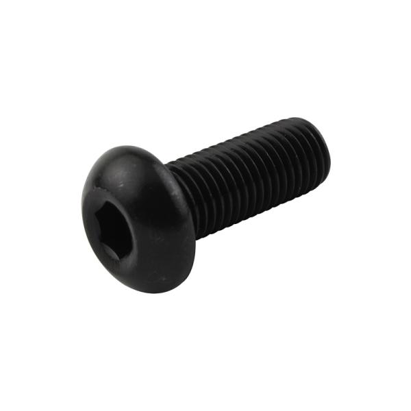 POSH Faith（ポッシュ フェイス）ボタンキャップボルト (ステンレス／ブラック） (1本入) M10X25mm (P-1.25)｜ブラック｜911025-B3