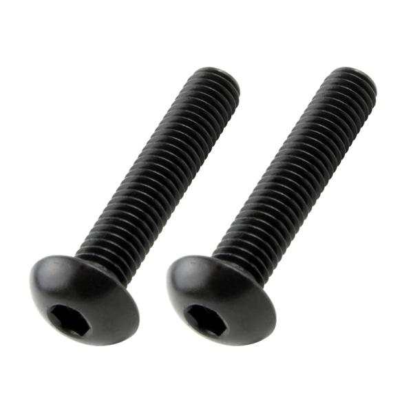 POSH Faith（ポッシュ フェイス）ボタンキャップボルト (ステンレス／ブラック） (2本入) M5X25mm (P-0.8)｜ブラック｜920525-B9