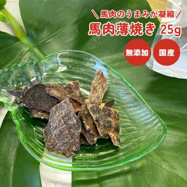 犬 おやつ 無添加 国産 馬肉薄焼き25g Sサイズ カルシウム 硬め ステーキ  犬のおやつ  犬用 ドッグフード ペットおやつ ドックステーブルプラス sw-13
