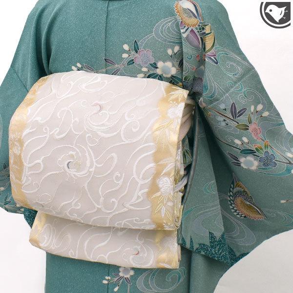 袋帯 オーダー商品 **西陣織 浅山織物 謹製 明暉瑞鳥文 ローブ 袋帯 オーダー商品 **西陣織 浅山織物 謹製 明暉瑞鳥文 ローブ