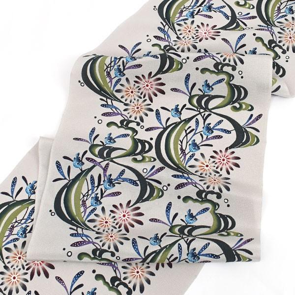 城間栄順 作 琉球本紅型染 海想 松岡姫 九寸 名古屋帯 帯専門店おびや 通販 Yahoo ショッピング