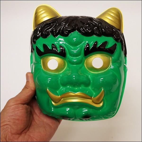 お面 青鬼 緑色 おめん マスク No 6162 縁日 お祭り用品専門店 通販 Yahoo ショッピング