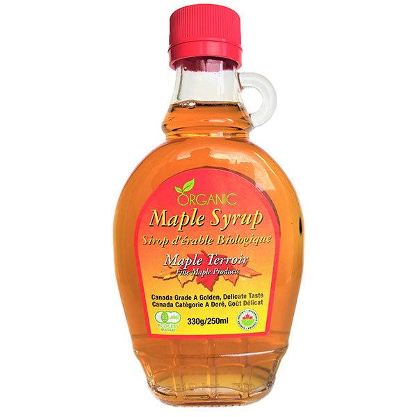 メープルシロップ　カナダ産　540ml×３缶 オーガニックピュアメープルシロップ 250ml×3本セット カナダ お