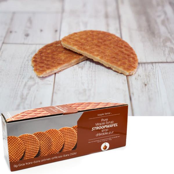 100％ピュアメープルシロップを良質なカナダ産の小麦粉、バター、卵で作ったワッフルに挟み込みました。大勢に配れる35枚入りです。- 内容量：35枚入- サイズ：箱サイズ：約35×9×13cm- 原産地：カナダ- その他：個包装- アレルギー...