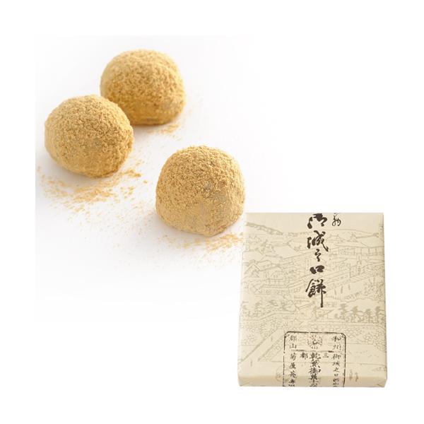 豊臣秀吉公をもてなすお茶会にて献上された歴史ある銘菓。粒餡を持ちで包み、きな粉をまぶした1口サイズの餅菓子です。- 内容量：20個入- 賞味期間：冷凍30日、自然解凍後2日- 成分/素材：砂糖、小豆、餅米、水飴、青大豆、トレハロース、寒天（...