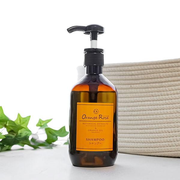 オーランジュ ロゼ シャンプー450ml  | Orange Rose orange rose 旅館 ホテル アメニティ 業務用 天然オレンジオイル 洗顔 オレンジ ローズ 温泉