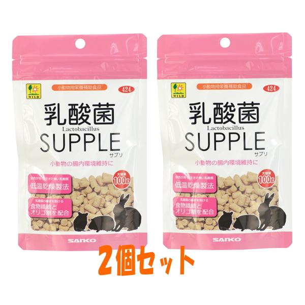 まとめ買い）三晃商会 乳酸菌 お徳用 100g ウサギ用フード 〔×4