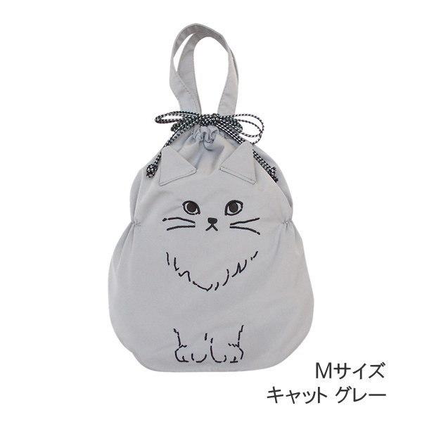 即出荷 キャット グレー バッグ 巾着 かわいい トートバッグ レディース ミニバッグ ポーチ 巾着袋 小物入れ 動物 巾着バッグ M Ile 0013 インテリアカンパニー ピクニックと雑貨のピッチ 通販 Yahoo ショッピング