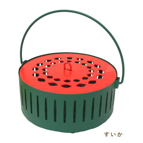 蚊遣り箱すいか 蚊取り線香ホルダー 蚊取り線香入れ おしゃれ かわいい 吊り下げ 虫除け