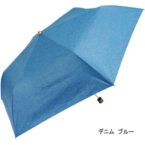 日傘　中川政七商店　デニムブルー 即出荷 デニム ブルー 日傘 折りたたみ 完全遮光 レディース