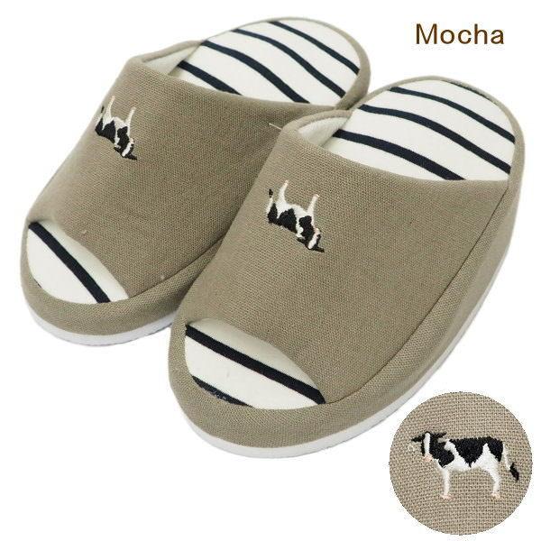 即出荷 ワンポイント刺繍 Mocha スリッパ レディース 健康スリッパ ルームシューズ ストレッチ かわいい 室内履き おしゃれ ダイエットスリッパ 41 1022 ピクニックと雑貨のピッチ 通販 Yahoo ショッピング