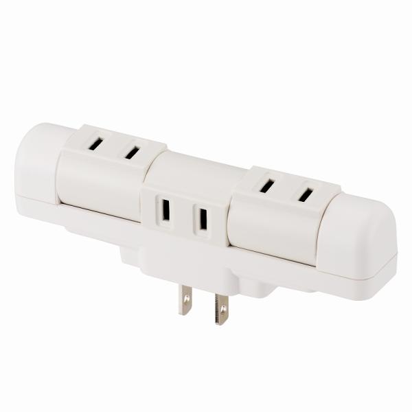 電源タップ 独立回転式コンセント 3個口 白 ホワイト Hs A1250w 00 1250 Ohm オーム電機 00 1250 E プライス 通販 Yahoo ショッピング