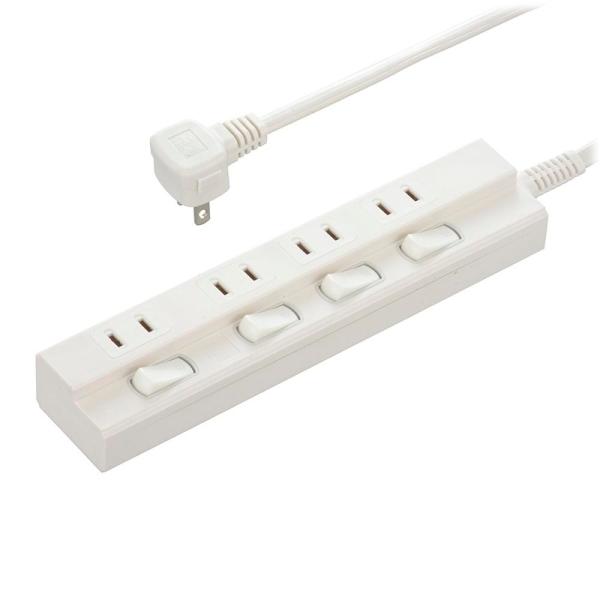 オーム電機製節電タップ OHM（オーム電機） 節電タップ 4個口 1m ｜HS-TP41EDLP22 00-1599 : e