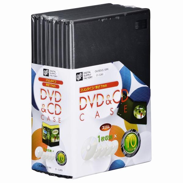 他サイト： DVD＆CDケース スリム10P OA-RDVS-10PK 01-3280の商品画像