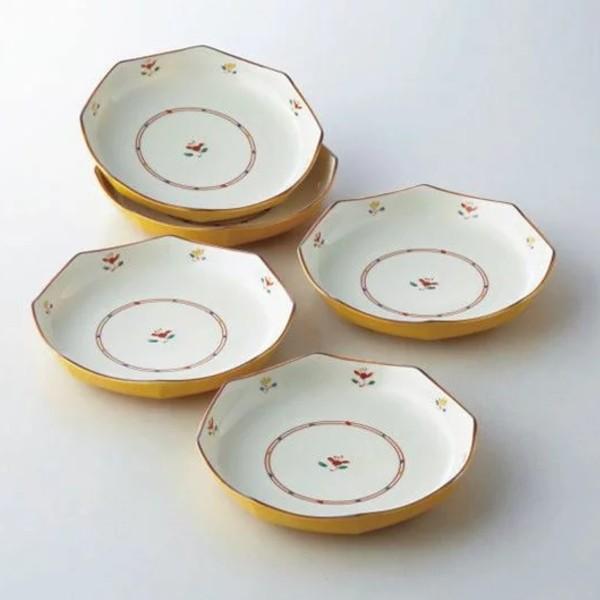 たち吉 花あわせ 和皿5枚揃 927 0115 幸せを予感させる黄色の和皿 21s0128 0 19s0138 085 イープロム ヤフー店 通販 Yahoo ショッピング