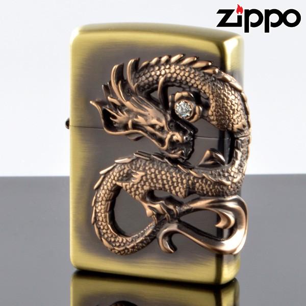 ZIPPO＃200 龍サイドメタル 真鍮古美 ds-bs (10020055) ジッポーライター