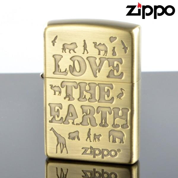 Zippo Wb|C^[ 2le-bb LOVE the EARTH AeB[NuX Gb`O ICC^[