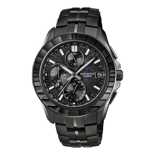 CASIO カシオ OCEANUS オシアナス OCW-S7000CN-1AJF Manta マンタ [CALM NIGHT] 江戸切子 日本製 チタン モバイルリンク ソーラー電波 世界限定1,000本