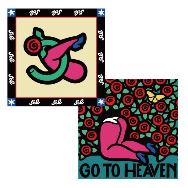 MetropolitanCROSSbottle 30cm角 MCB348 / GO TO HEAVEN / 5eL メガネ拭き メトロポリタンクロスボトル