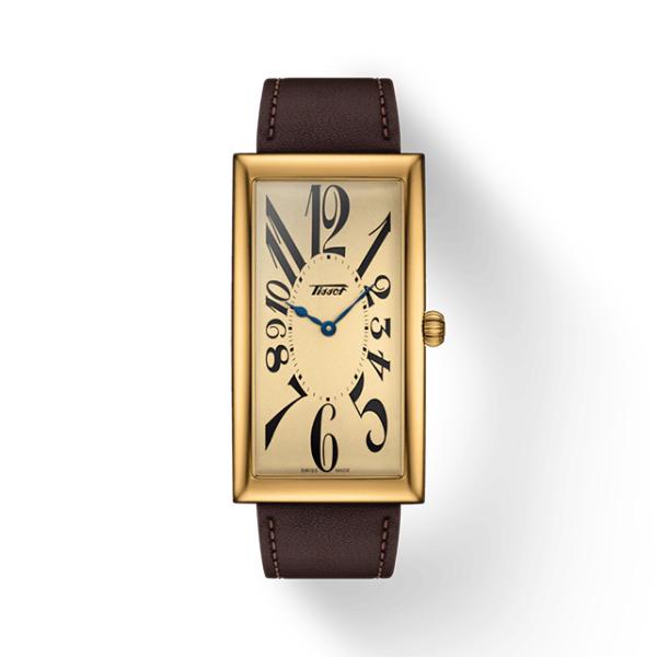 【稼動品✨️】TISSOT ティソ バナナ ウォッチ ブラウン スクエア 美品】TISSOT ティソ バナナ ウォッチ ブラウン スクエア