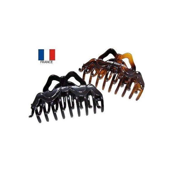 フランス製 バンスクリップ リボンモチーフトップ(9cm)【宅配便のみ】