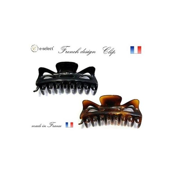 【再入荷】フランス製 バンスクリップ 上から見てもバネが見えない 定番 (11.5cm)【宅配便のみ】