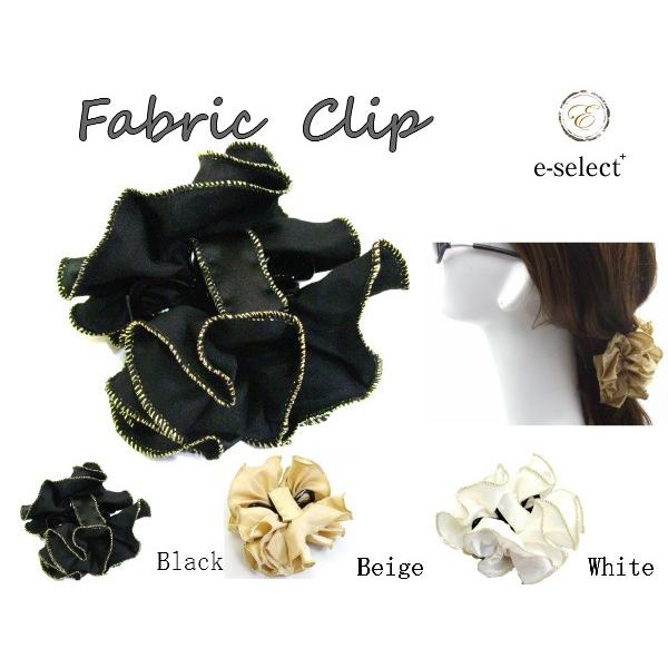 バンスクリップ 布 Fabric バンス シュシュ サテン 【宅配便のみ