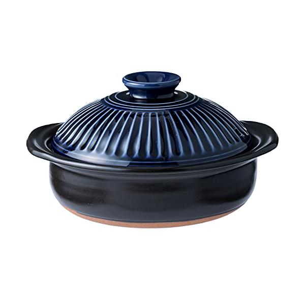 他サイト： 銀峯陶器 菊花 土鍋 萬古焼 (9号 / 瑠璃 / 4人用) 『テーブルを華やかに彩る次世代土鍋』おしゃれ 直火の商品画像