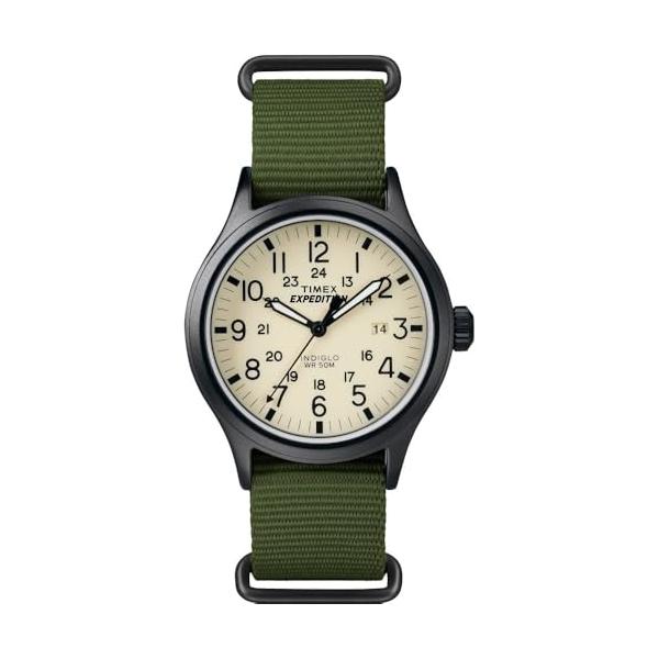 Timex メンズ エクスペディションスカウト 40 腕時計 グリーン/ブラック/クリーム