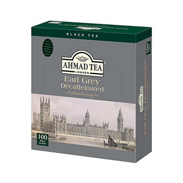 他サイト： アーマッドティー デカフェ アールグレイ ティーバッグ 個包装 100袋入り  カフェインレス 紅茶 AHMAD TEAの商品画像