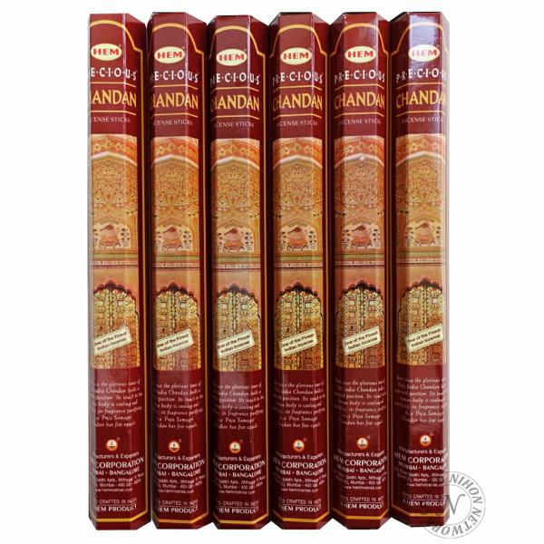 チャンダンとはヒンドゥー語で白檀(サンダルウッド)を意味します。白檀の上品な香りです！その名の通り白檀ベースのお香で、年齢を問わず大変人気のお香です!お店やイベントでもよく焚かれてますね☆【専用倉庫で空調管理】当社ではお香専用倉庫での空調シ...
