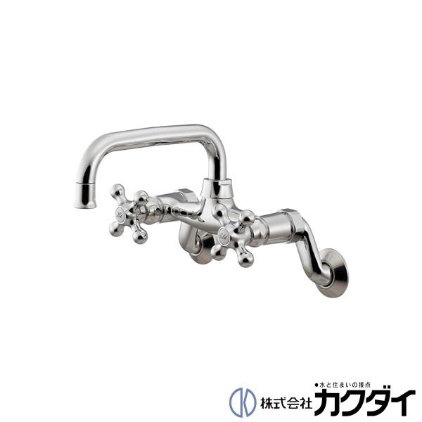 [新品] KAKUDAI 2ハンドルシャワー混合栓 カクダイ（KAKUDAI） 【124-107】 2ハンドル混合栓 : 施主のミカタ