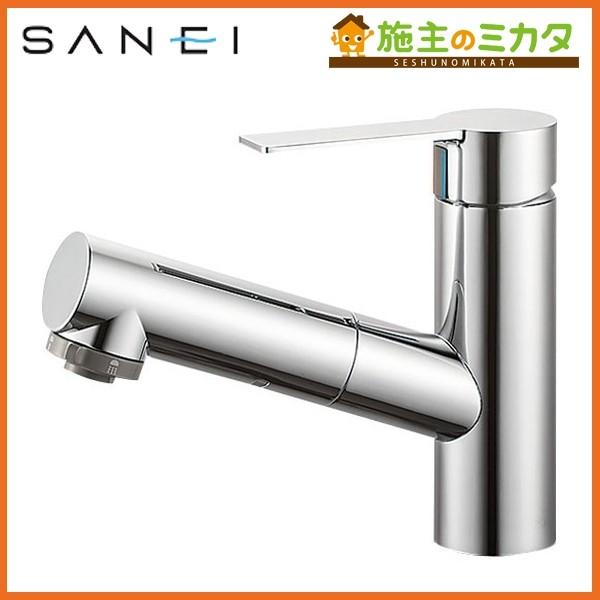 三栄水栓 SANEI K37531JV-13 シングルスプレー混合栓 洗髪用 混合水栓
