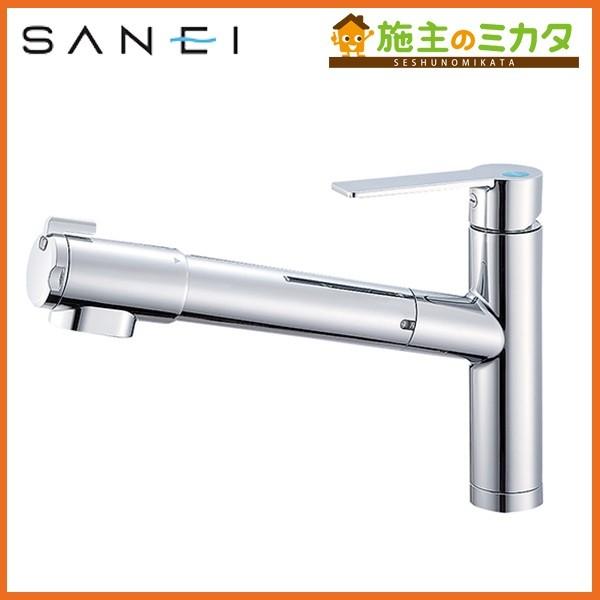 浄水器付シングルレバー水栓【三栄水栓 SANEI】k87580EJV シングル浄水器付ワンホールスプレー混合栓 | 商品のご案内