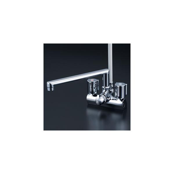 KVK デッキ形一時止水付2ハンドルシャワー KF206G (水栓金具 KVK デッキ形一時止水付2ハンドルシャワー KF206G (水栓金具