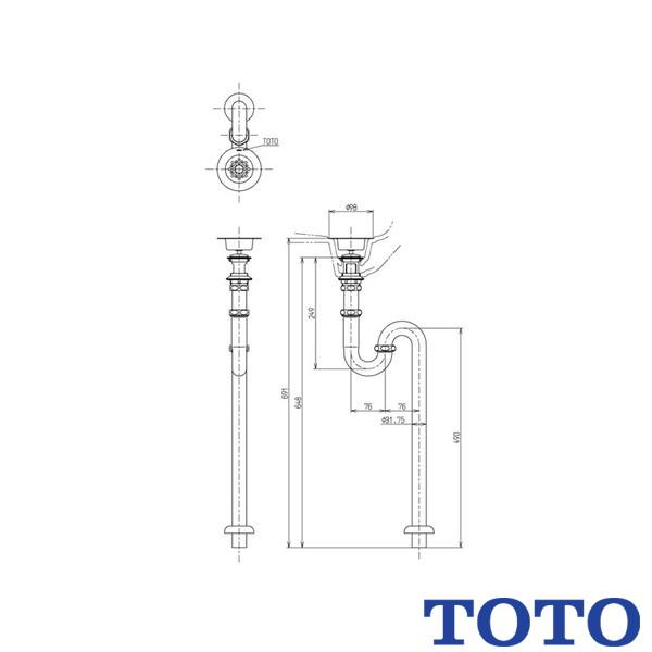 TOTO T6SMR 32mm 10個入り（TOTO ピュアレストQR トイレ CS232B 