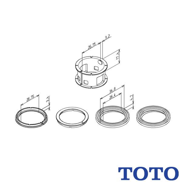 TOTO TOTO Xパッキン THK54DB 水栓用 : 施主のミカタ Yahoo!店 - 通販