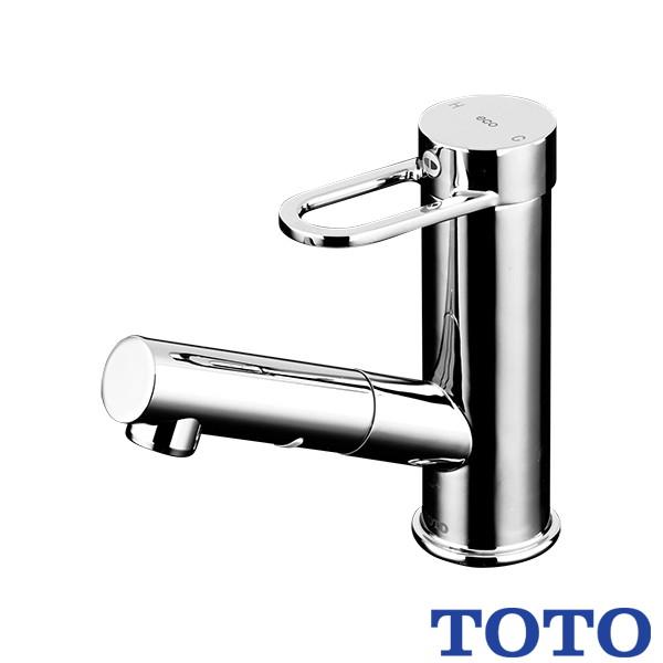 TOTO 台付シングル混合水栓 TL432ER エコシングル ハンドシャワー 
