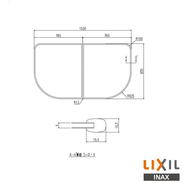 ♪INAX LIXIL YFK-1594B-K※ 風呂フタ 組フタ イデアトーン浴槽 バス 浴室 リクシル