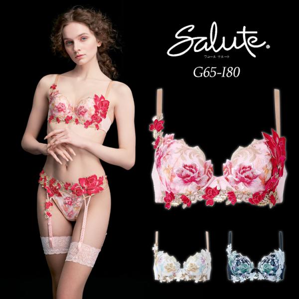 サルート（SALUTE） ワコール 26G P-up ブラジャー GHIカップ プッシュ