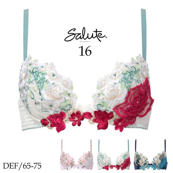 サルート（SALUTE） ワコール 16G フロントエックス ブラジャー DEF