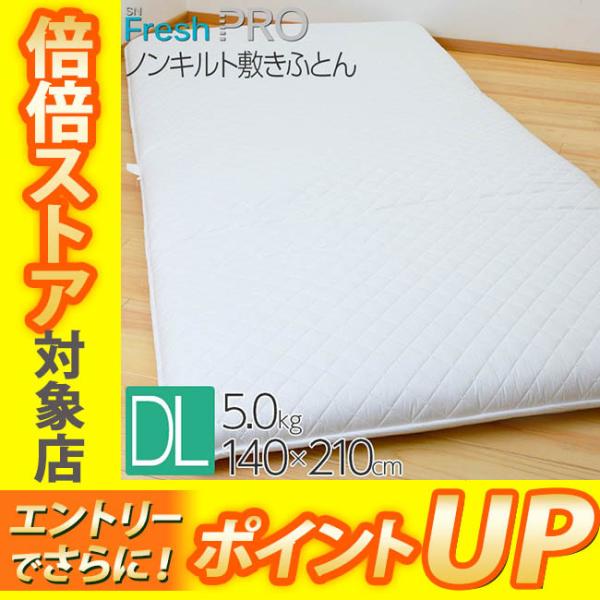 昭和西川 SNフレッシュプロ ノンキルト敷きふとん ダブルロング 140×210cm 5.0kg 22103-10134